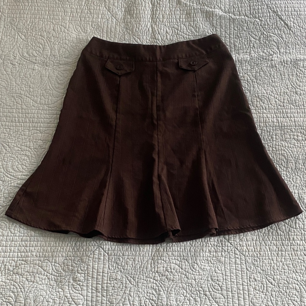 Vintage Chocolate Brown Skirt
